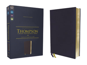 NIV Thompson Chain-Reference Bible (Comfort Print)-Navy Leathersoft