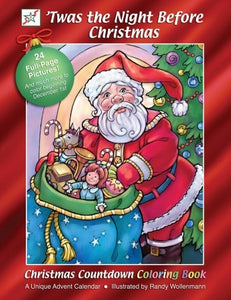 Christmas Countdown Coloring Book-Twas The Night Before Christmas (8.5 x 11)