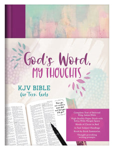 KJV God's Word  My Thoughts Bible For Teen Girls-Hardcover