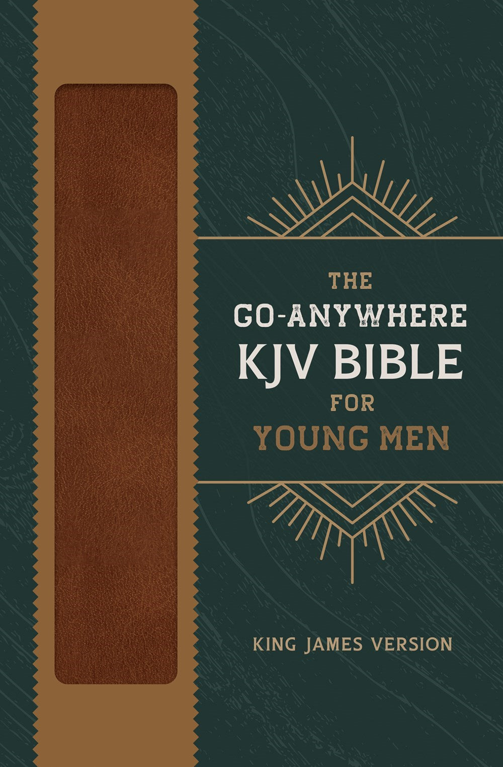 KJV The Go-Anywhere Bible For Young Men-Woodgrain Chestnut DiCarta