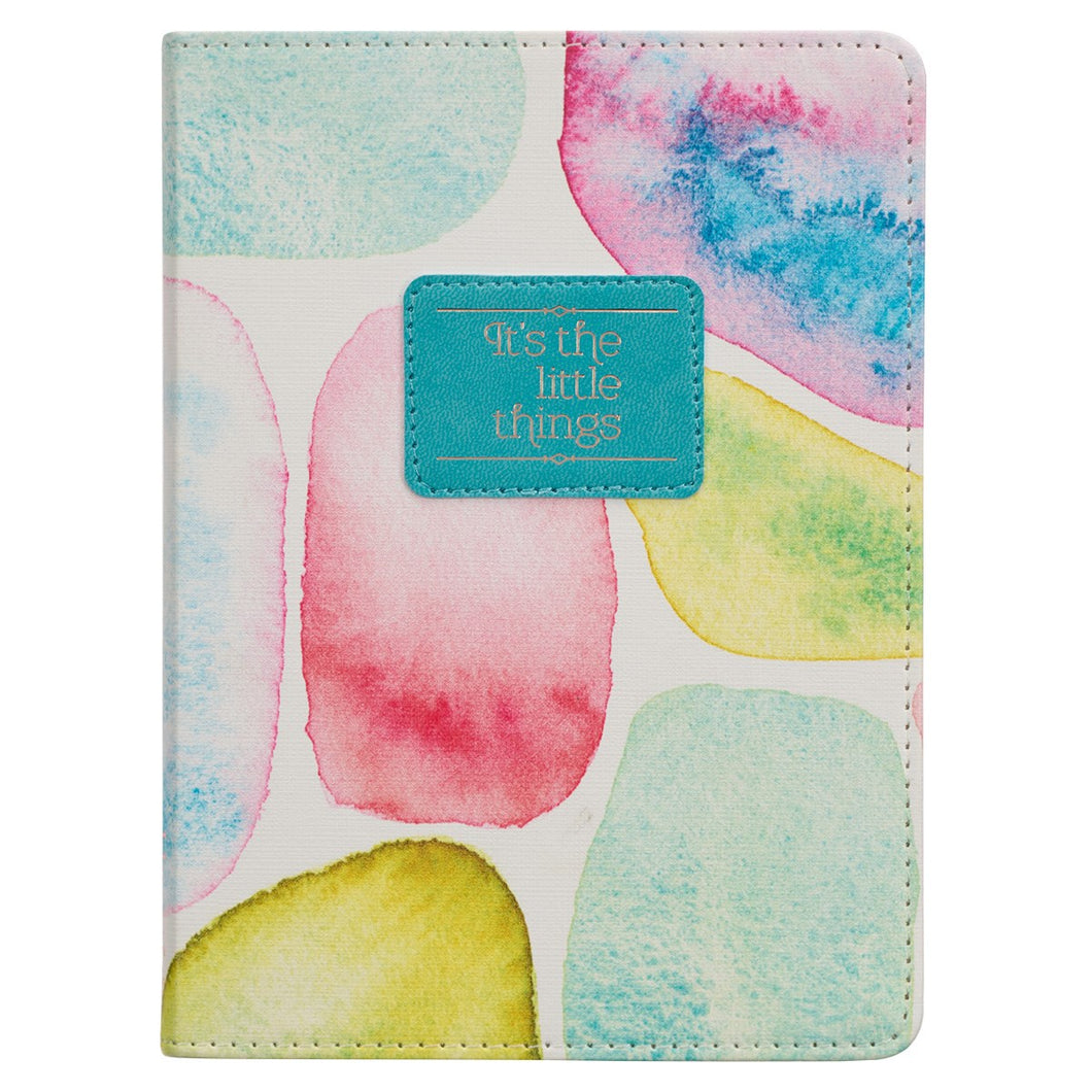 Journal Handy Faux Leather-Smooth Sea Glass/It's the Little Things