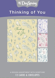 Card-Boxed-Thinking Of You-Floral (Box Of 12)
