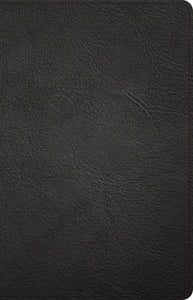 CSB Thinline Reference Bible-Black Genuine Leather
