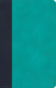 CSB Personal Size Bible-Navy/Teal LeatherTouch