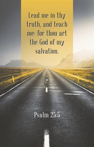 Bulletin-Lead Me In Thy Truth  And Teach Me (Psalm 25:5) (Pack Of 100)