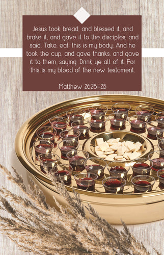 Bulletin-Jesus Took Bread And Blessed It/Communion (Matthew 26:26-28) (Pack Of 100)