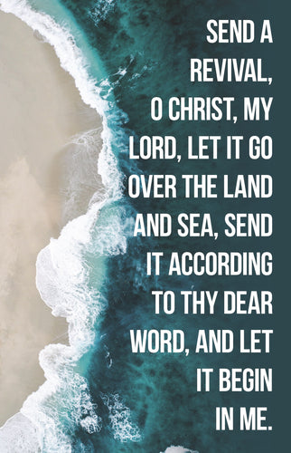 Bulletin-Send A Revival  O Christ...And Let It Begin In Me (Pack Of 100)