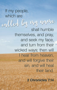 Bulletin-If My People  Which Are Called by My Name (2 Chronicles 7:14) (Pack Of 100)