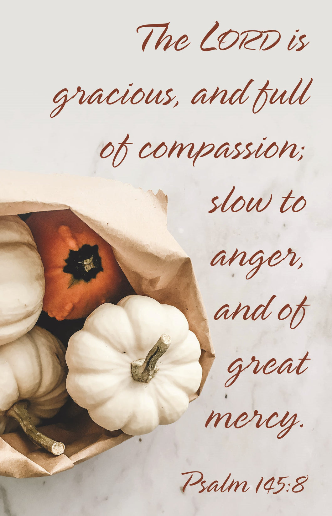 Bulletin-The Lord Is Gracious  And Full Of Compassion (Psalm 145:8) (Pack Of 100)