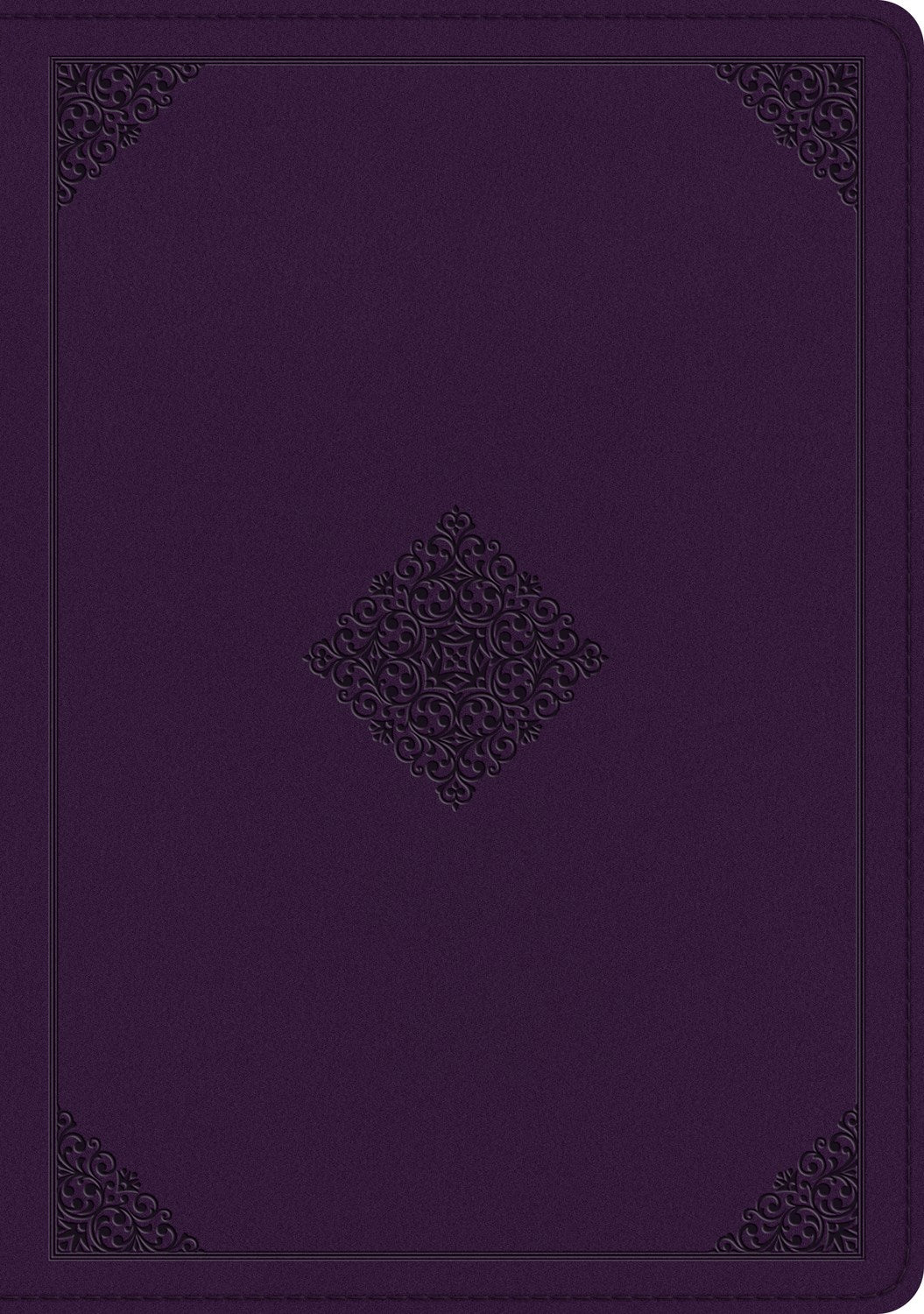 ESV Single Column Journaling Bible/Large Print-Lavender Ornament Design TruTone