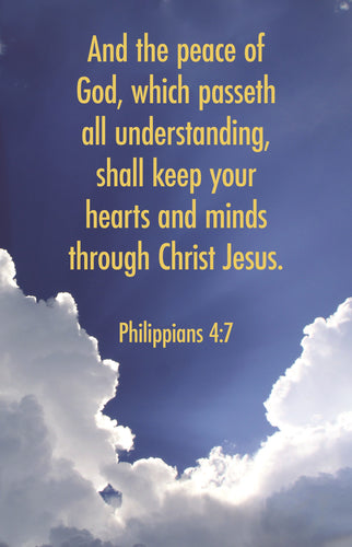 Bulletin-And The Peace Of God Which Passeth (Philippians 4:7) (Pack Of 100)