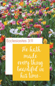 Bulletin-He Hath Made Everything Beautiful (Ecclesiastes 3:11) (Pack Of 100)