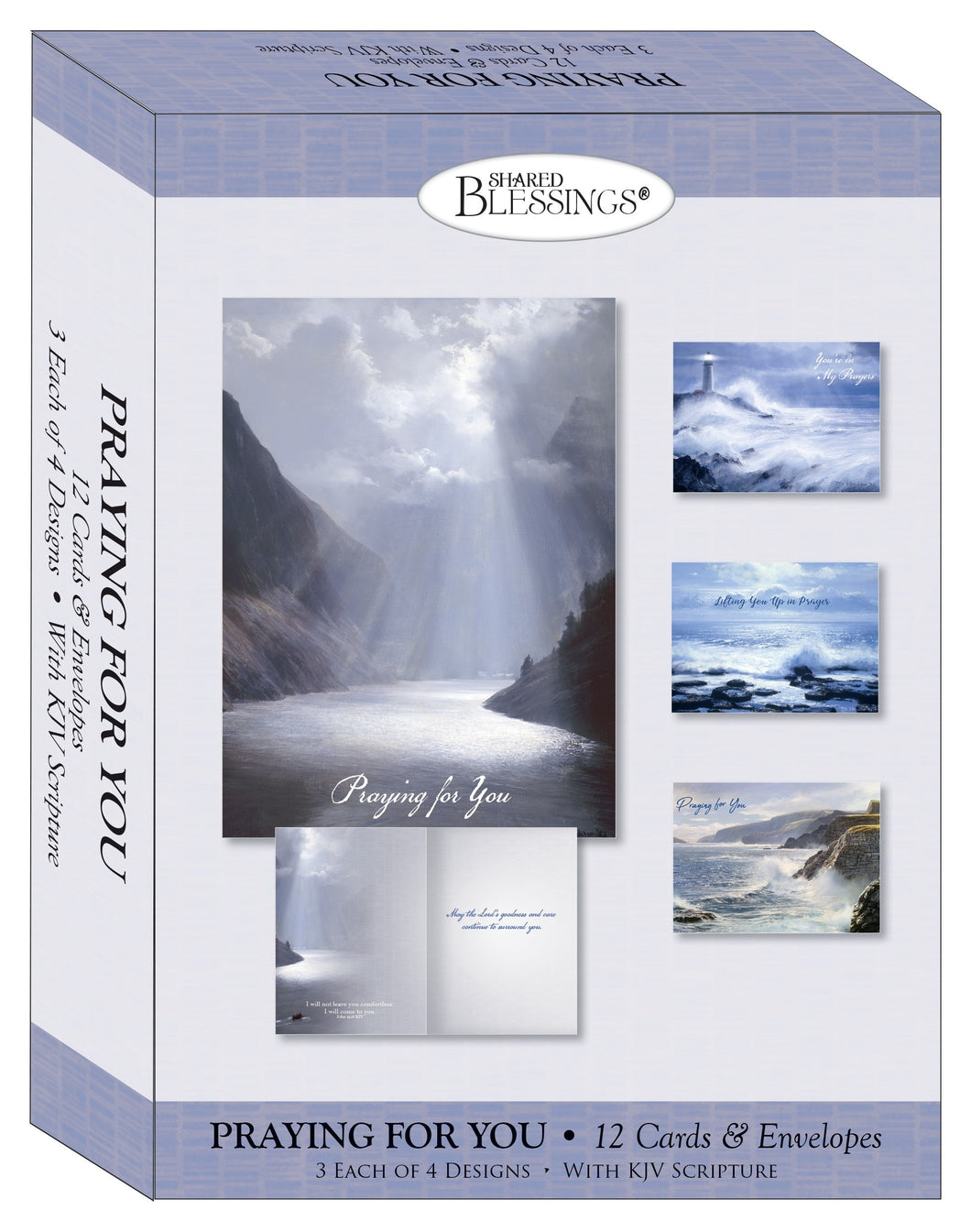 Card-Boxed-Shared Blessings-Praying For You-Life's Journeys (Box Of 12)