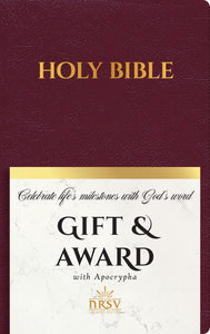 NRSV Updated Edition Gift & Award Bible w/Apocrypha-Burgundy Imitation Leather