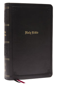 KJV Personal Size Large Print Single-Column Reference Bible (Comfort Print)-Black Leathersoft