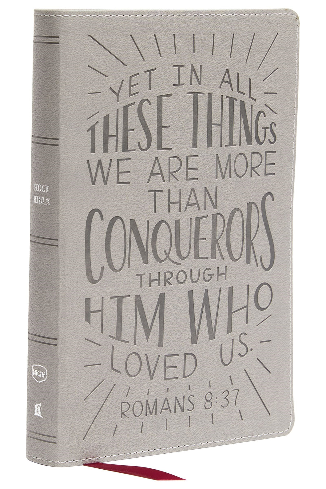 NKJV Holy Bible For Kids  Verse Art Cover Collection (Comfort Print)-Gray Leathersoft