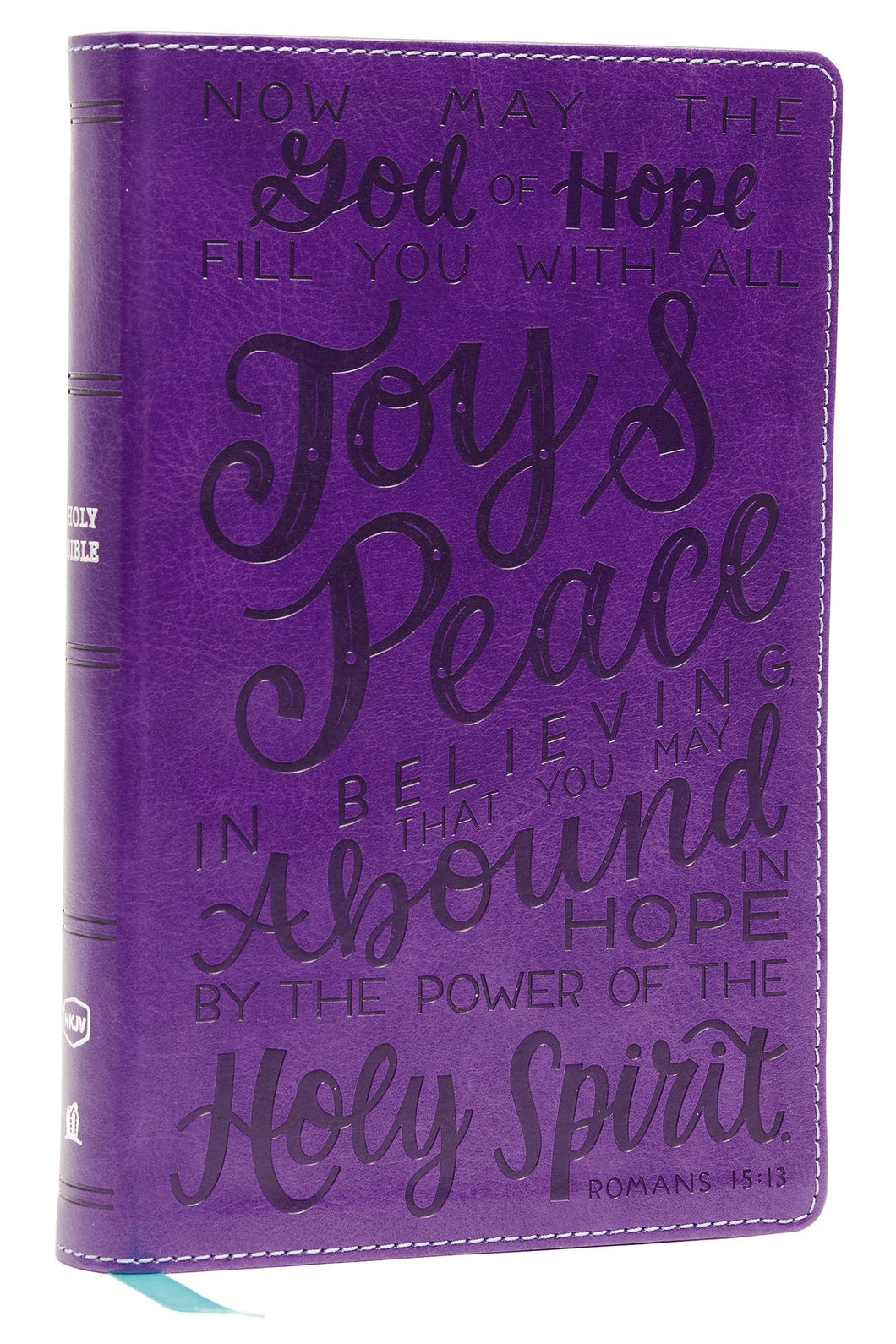 NKJV Holy Bible For Kids  Verse Art Cover Collection (Comfort Print)-Purple Leathersoft