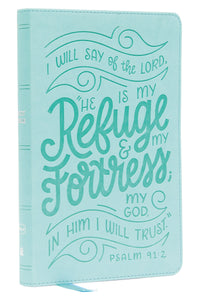 NKJV Thinline Youth Edition Bible  Verse Art Cover Collection (Comfort Print)-Teal Leathersoft