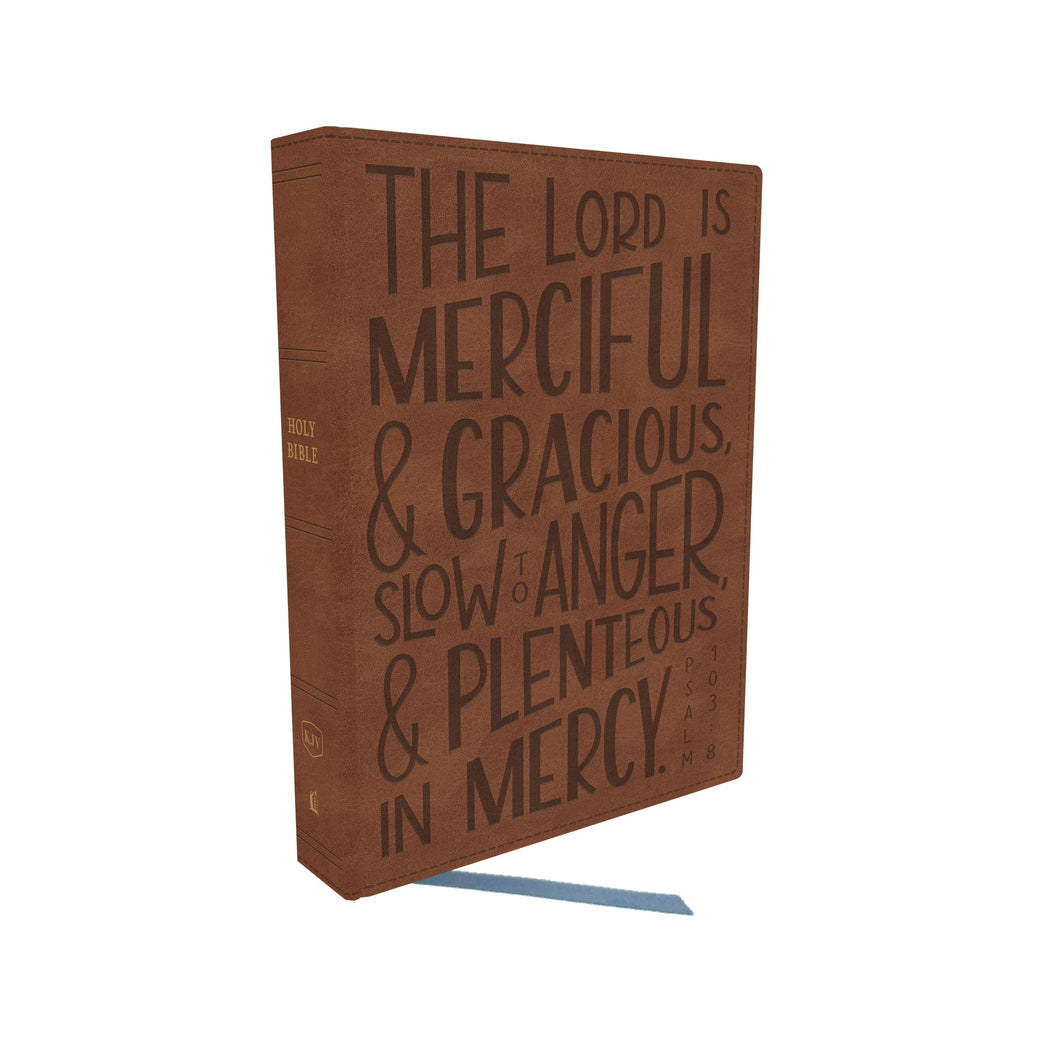 KJV Journal Reference Edition Bible  Verse Art Cover Collection (Comfort Print)-Brown Leathersoft
