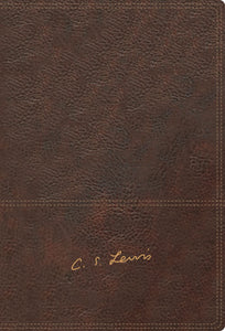 Spanish-RVR The C. S. Lewis Bible (Biblia Reflexiones de C. S. Lewis)-Coffee Leathersoft