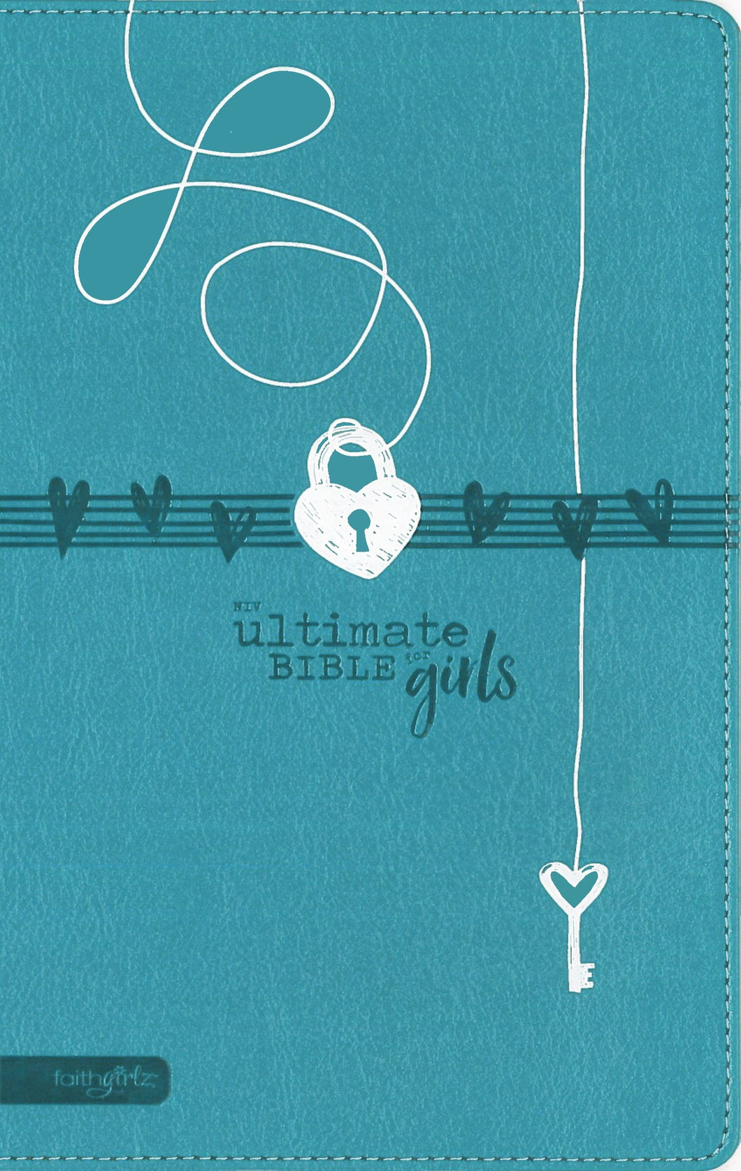NIV Ultimate Bible For Girls (Faithgirlz Edition)-Teal Leathersoft Indexed