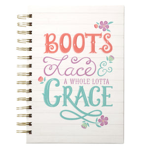 Journal-Wirebound-Boots Lace Grace