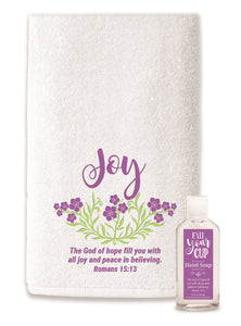 Fill Your Cup Soap & Towel Set (Set Of 2)
