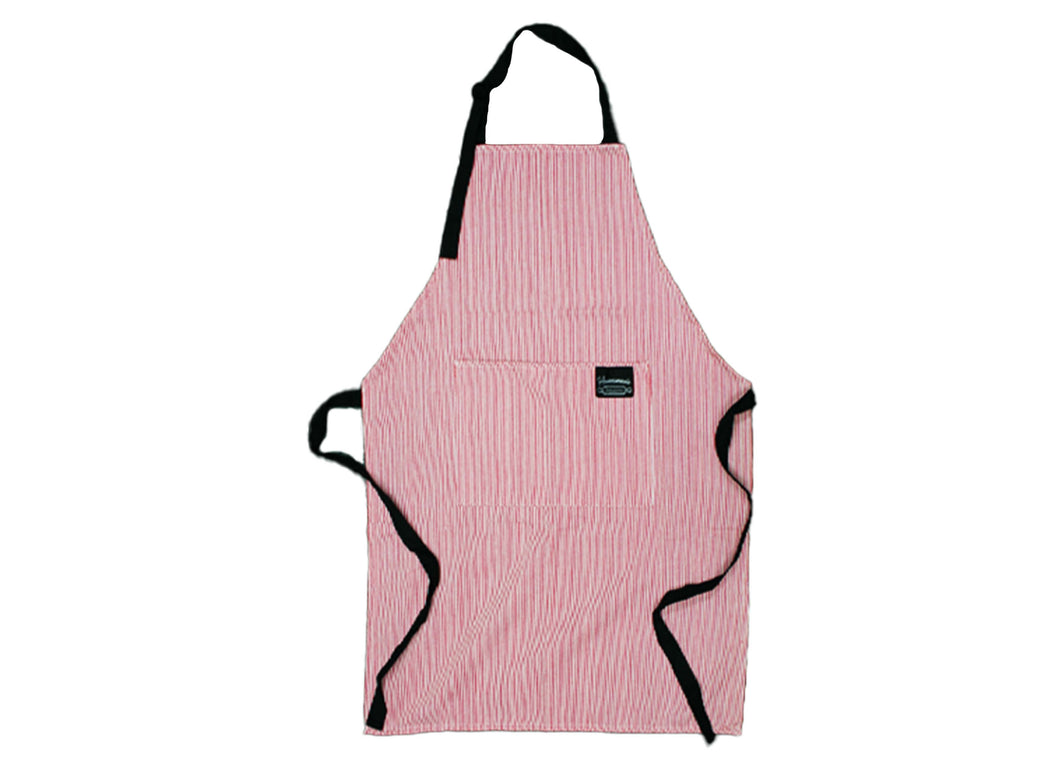Apron-Homemade Memories w/Front Pocket-Red/White Pinstripe