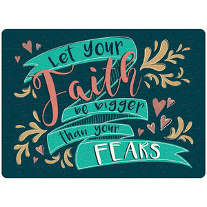 Jigsaw Puzzle-Faith Be Bigger Than Fear (80 Pieces) (Pack Of 3)