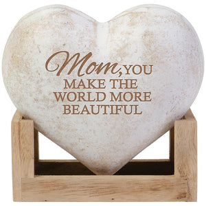 3D Heart-Mom  (5" x 5" x 2.5")