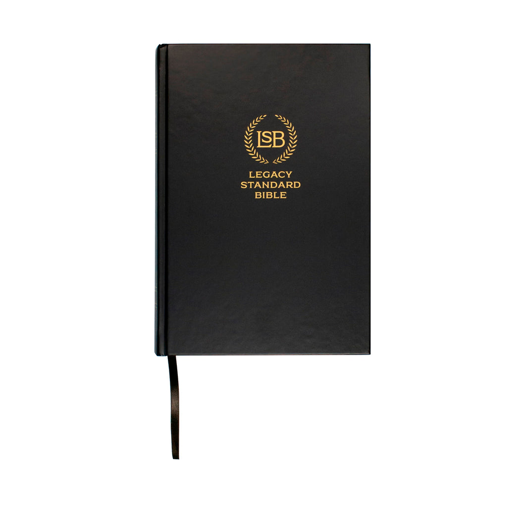 LSB Large Print Wide Margin Bible-Black Hardcover