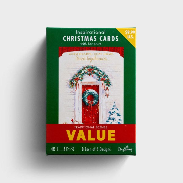 Card-Boxed-Christmas-Traditional Scenes Value Box (Box Of 48)