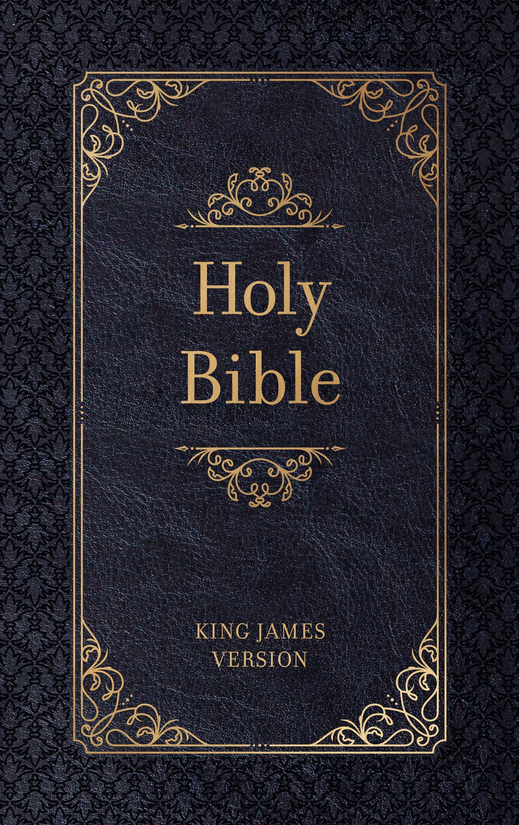 KJV Holy Bible/Zipper Edition-Midnight Blue Faux Leather