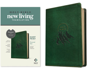 NLT Personal Size Giant Print Bible/Filament Enabled Edition-Evergreen Mountain LeatherLike