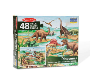 Puzzle-Dinosaurs Floor Puzzle (48 Pieces) (Ages 3+)