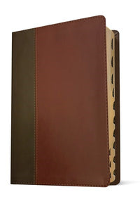NKJV Life Application Study Bible/Large Print (Third Edition)-Brown/Mahogany LeatherLike Indexed