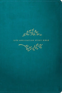 NKJV Life Application Study Bible/Large Print (Third Edition)-Teal Blue LeatherLike