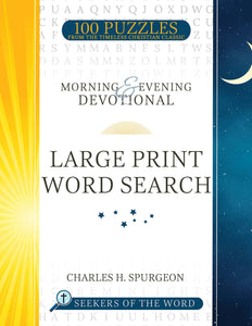 Morning And Evening Devotional Large Print Word Search