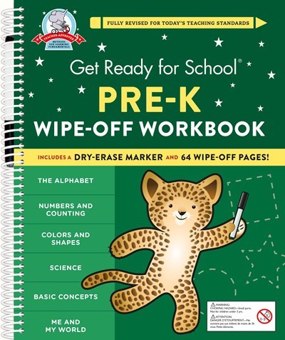 Get Ready For School: Pre-K Wipeoff Workbook