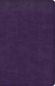 CSB Large Print Personal Size Reference Bible-Purple LeatherTouch