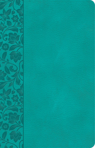 CSB Large Print Personal Size Reference Bible-Teal LeatherTouch