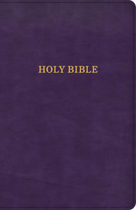 KJV Thinline Bible-Purple LeatherTouch