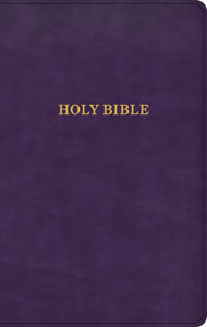 KJV Thinline Reference Bible-Purple LeatherTouch