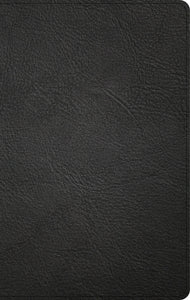 KJV Thinline Reference Bible-Black Genuine Leather