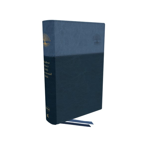 NKJV Matthew Henry Daily Devotional Bible (Comfort Print)-Blue Leathersoft