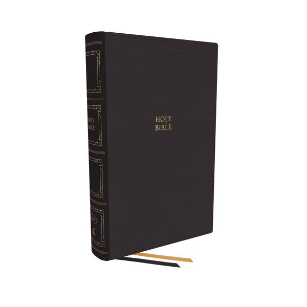 KJV Paragraph-Style Large Print Thinline Bible (Comfort Print)-Black Leathersoft
