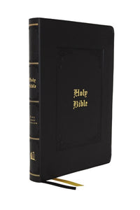 KJV Large Print Center-Column Reference Bible (Comfort Print)-Black Leathersoft