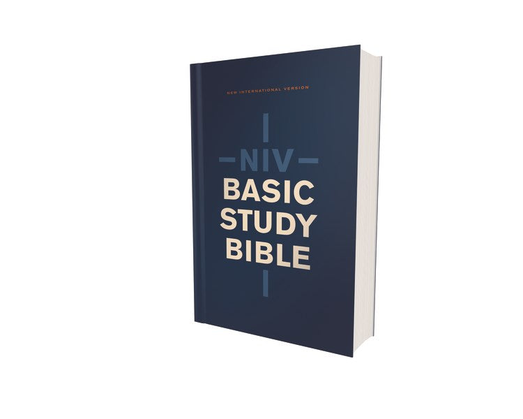 NIV Basic Study Bible  Economy Edition-Blue Softcover