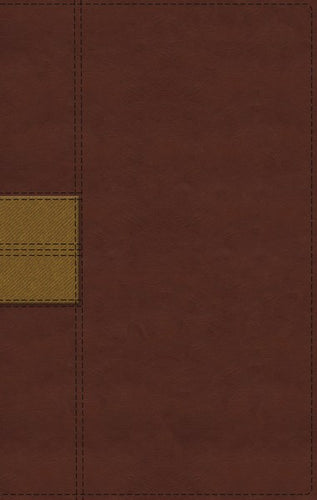 NIV Thinline Reference Bible (Comfort Print)-Brown Leathersoft Indexed