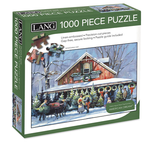 Jigsaw Puzzle-Christmas At The Flower Market (1000 Pieces)